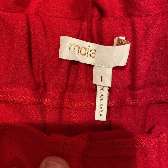Maje red shorts - Picture 4 of 4